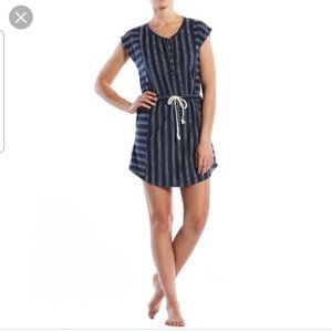 Lucky Brand Lotus Novelty Striped Dress - Size M